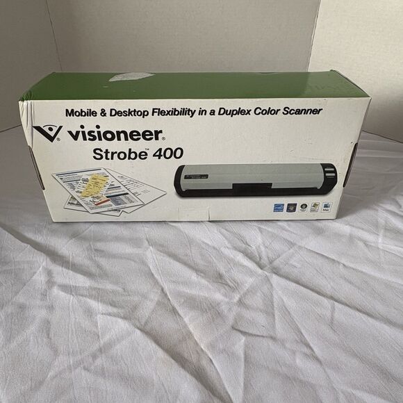 Visioneer Strobe 400 Electronic Portable Sheetfed Scanner Open Box - Picture 3 of 6